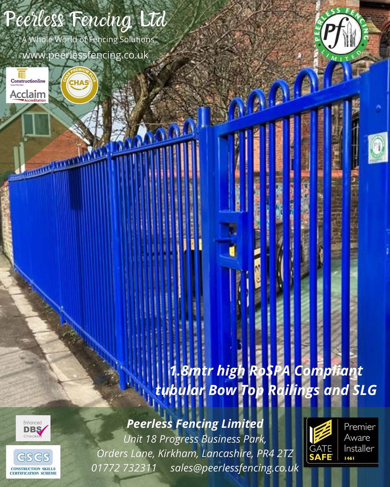 A great installation of 1.8mtr high ROSPA compliant Bow Top Railings. Safeguarding with elegance and style. #rospa #gatesafe #safeguardingchildren #schoolfencing #playgroundfencing #fencingcontractor